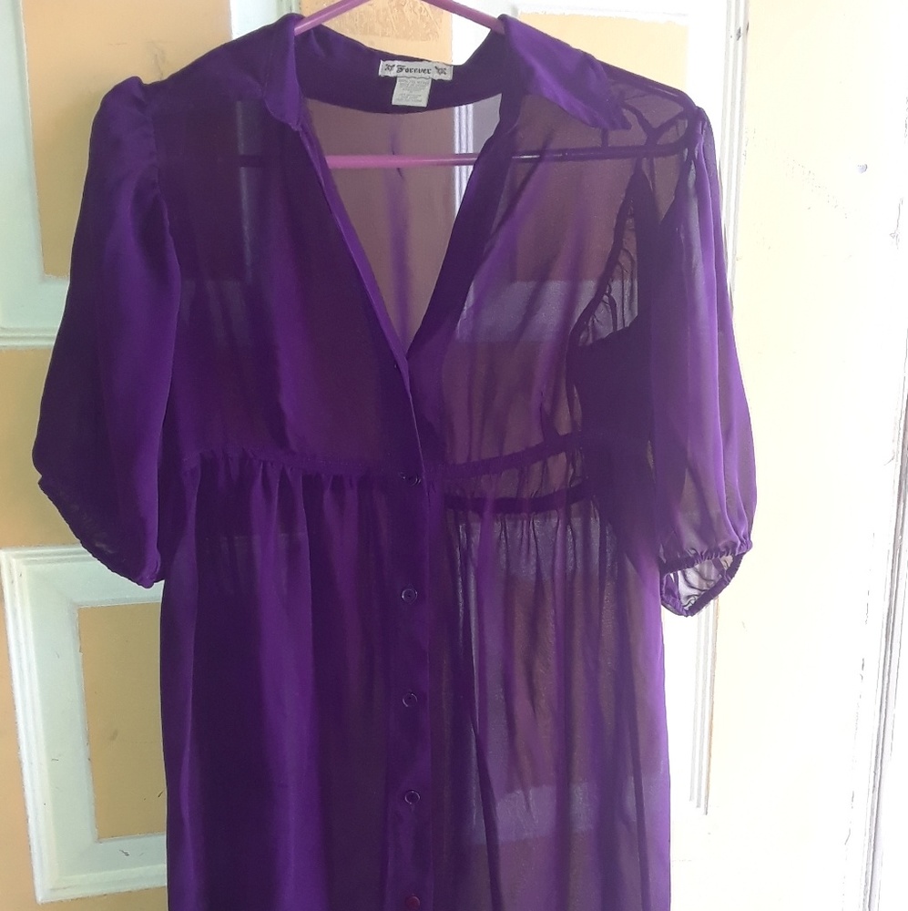 Preowned adorable forever 21 shirt dress size S